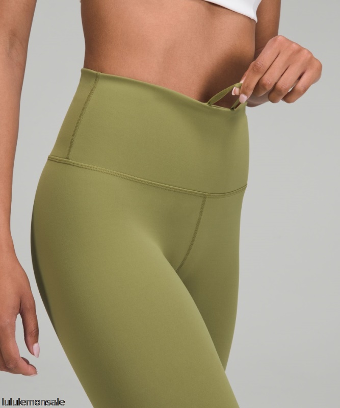 Lululemon Damen DELULU087 | Wunder Train High-rise Crop 23 Bronze Green